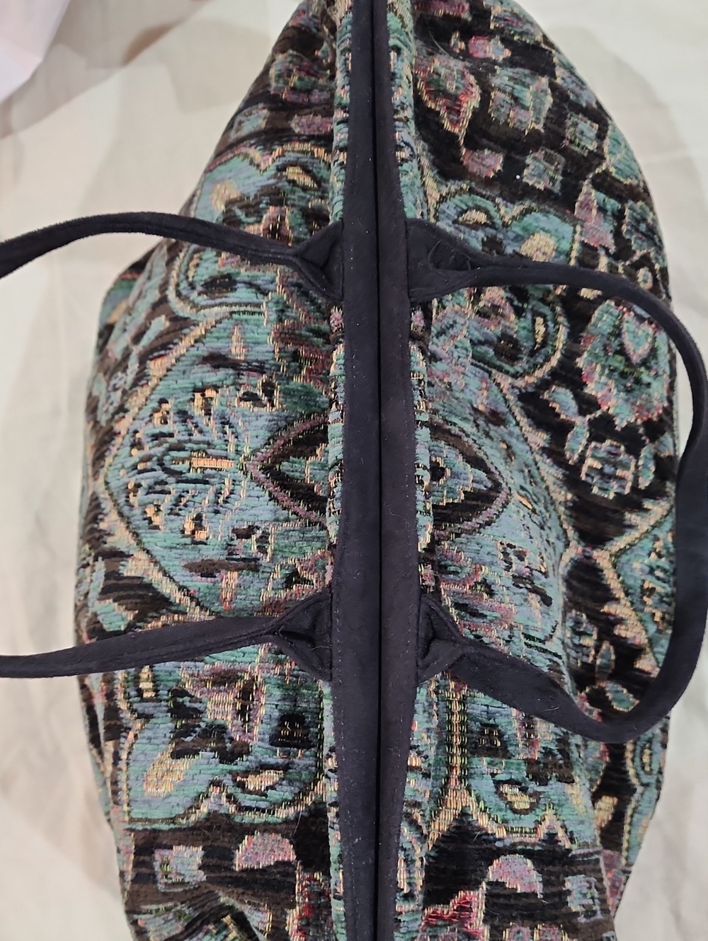 Atenti Pioneer Black/Teal Tapestry Bag in Excellent Condition - Picture 8 of 10